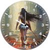 wonder woman walking in the forest dm wall clock