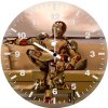 iron man sitting on sofa 52 wall clock