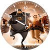 fat superheroes fa wall clock