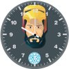 bearded iron man minimalism 86 wall clock