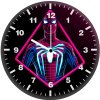 spiderman neon artwork ip wall clock