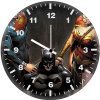 batman wonder woman superman together zj wall clock