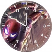avengers infinity war spiderman suit v9 wall clock