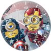 minion avengers ql wall clock