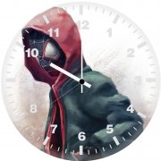 spider man miles hoodie ul wall clock