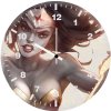 angry wonder woman px wall clock