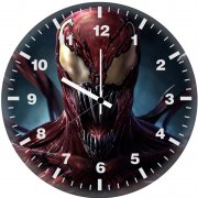 carnage digital art k2 wall clock
