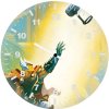 thor catching hammer rt wall clock