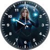 margot robbie as invisible woman in action q6 wall clock