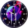 captain marvel artwork qr wall clock