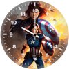 peggy carter as captain america te wall clock