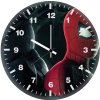 black and red spider suit pu wall clock