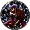 red and gold spiderman ex wall clock