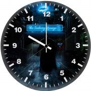 batman in neon alley oz wall clock