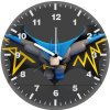 chibi batman whimsical wings sd wall clock