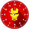 iron man minimal art 5o wall clock