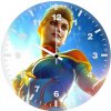 captain marvel flying e7 wall clock