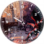 batman in nyc 3g wall clock