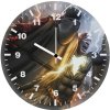 black adam and shazamee wall clock