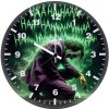 joker menacing stare ay wall clock