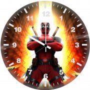 deadpool action packed entrance rg wall clock