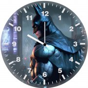 batman keeping the city safe yp wall clock