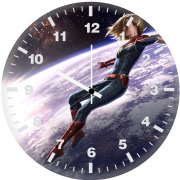 captain marvel new concept artwork 2i wall clock