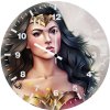 wonder woman looking away 4q wall clock
