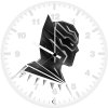 black panther pophead minimal ny wall clock
