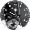 batgirl monochrome art bx wall clock