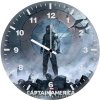 winter solider art at wall clock