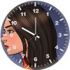 casual diana illustration bx wall clock