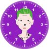 joker minimalist d8 wall clock