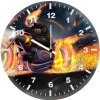 ghostrider on bike x1 wall clock