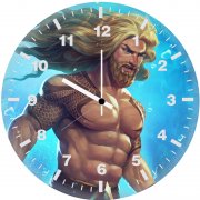 aqua man ab wall clock