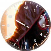 spiderman miles morales caped g8 wall clock