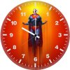 superman cape billowing in cosmic winds 4s wall clock