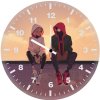spider gwen and miles morales 1z wall clock