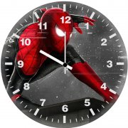 spider man monochrome artwork t7 wall clock