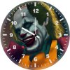 joker smile down 1m wall clock