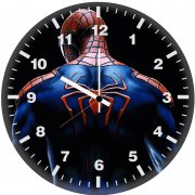 spiderman back spider logo vk wall clock