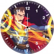 doctor strange cartoony art o5 wall clock