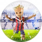 barcelona new no 10 baby groot qc wall clock