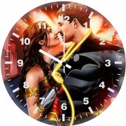 batman and wonder woman love romance aj wall clock