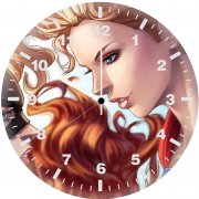batgirl vs supergirl rv wall clock
