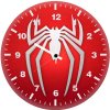 spiderman logo background 4k wall clock