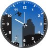 spiderman in city minimal kg wall clock
