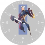 captain america minimalism 23 wall clock