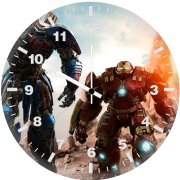 optimus prime and hulk buster 0l wall clock
