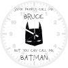 batman typography sh wall clock